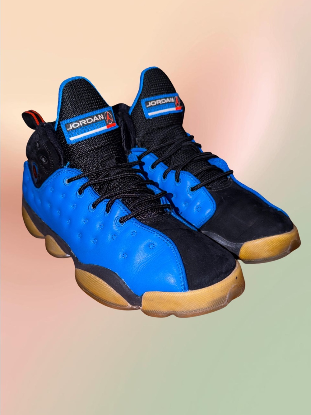 Air Jordan Jumpman Team II GS Blue Black Basketball Shoes 7Y 861435-400